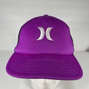 Hurley Youth Trucker Hat Snapback Purple Black Teal Mesh Surf Cap Boys Gir